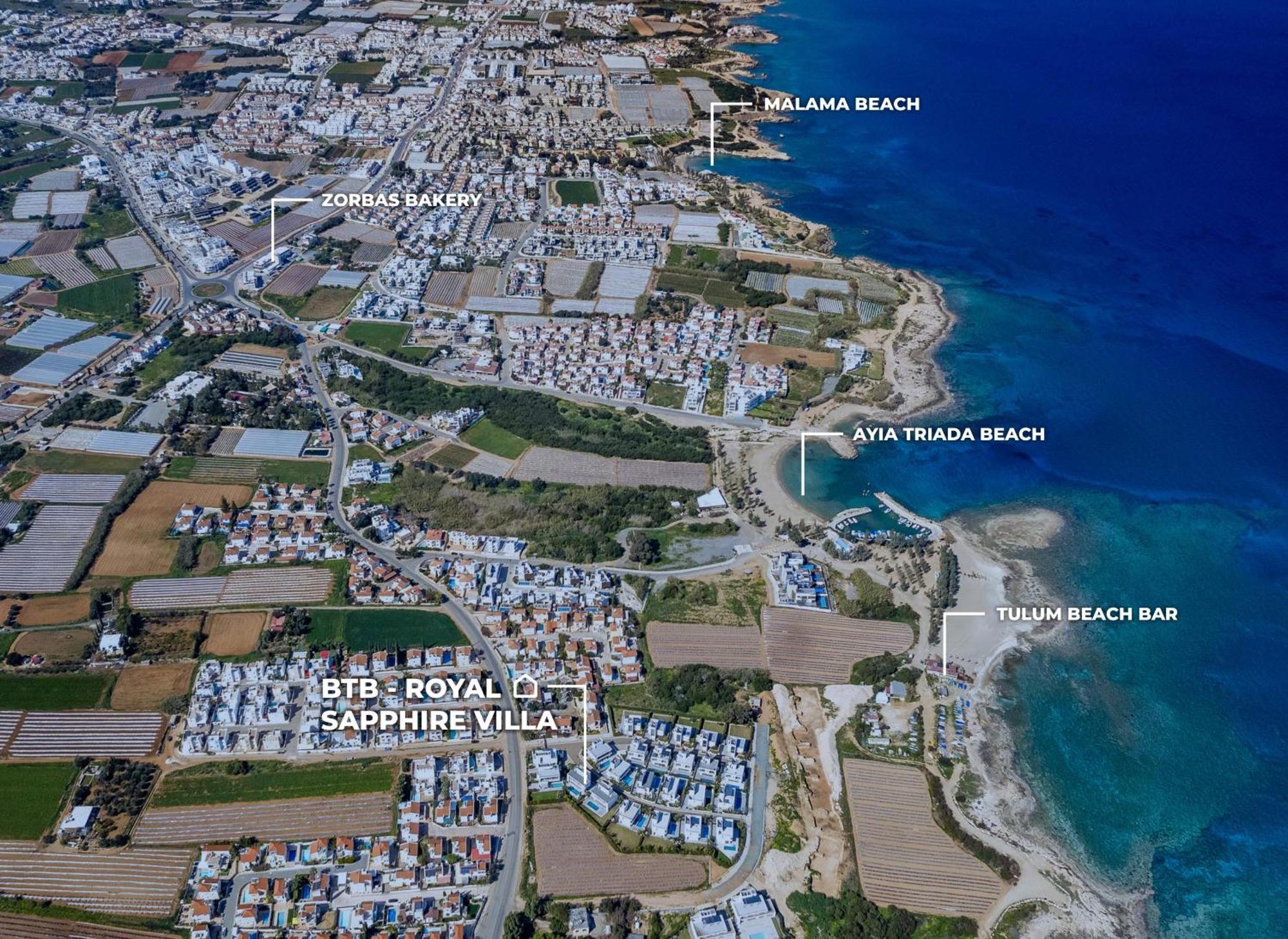 By The Beach - Royal Sapphire Villa Protaras Exterior photo